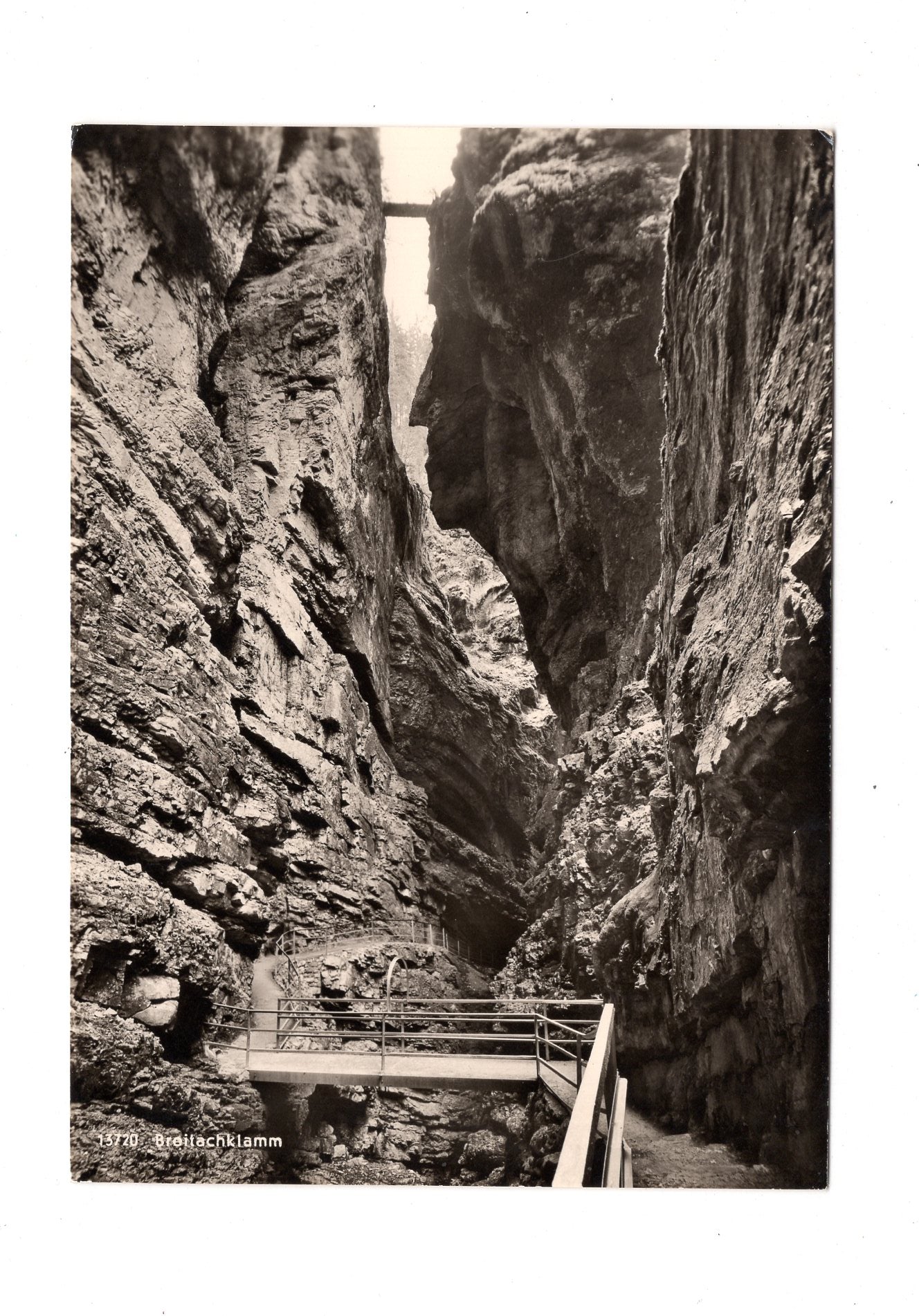 Ansichtskarte Breitachklamm bei Oberstdorf / Allgäu