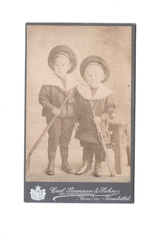 Fotografie Niedliche kleine Jungen - Hamburg 1900er