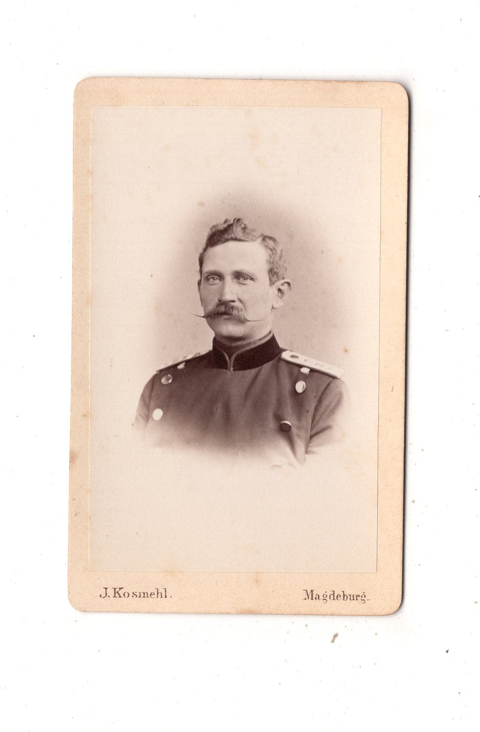 Fotografie Soldat - Magdeburg 1860er / CDV M1-04