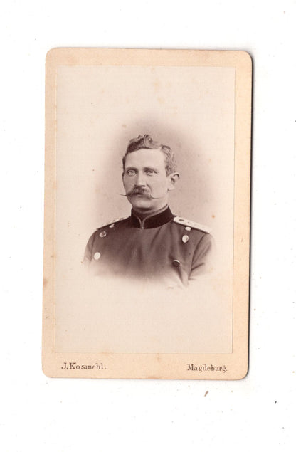 Fotografie Soldat - Magdeburg 1860er / CDV M1-04