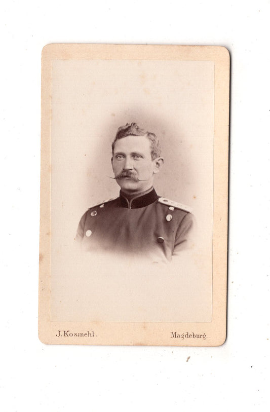 Fotografie Soldat - Magdeburg 1860er / CDV M1-04
