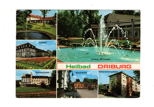 Ansichtskarte Bad Driburg / Fontäne im Kurpark +++
