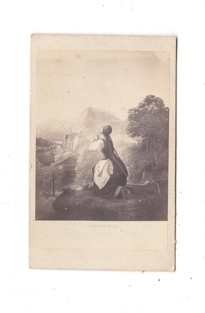 Fotografie Kunst / Betende Frau - 1870er