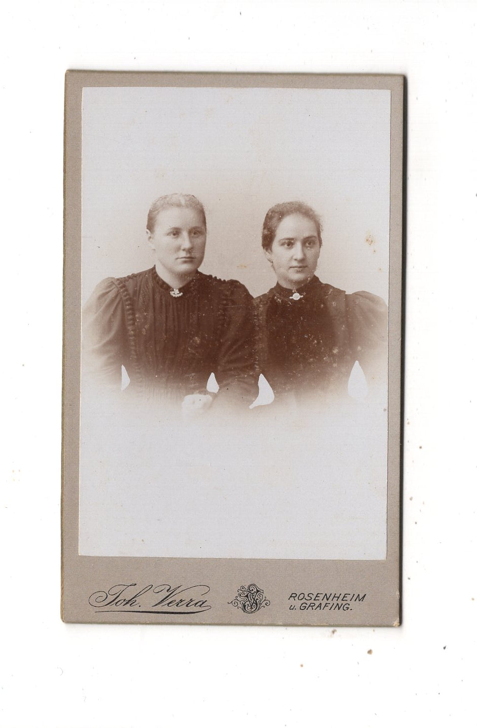 Fotografie Damenportrait - Rosenheim & Grafing 1890er / CDV N1-11
