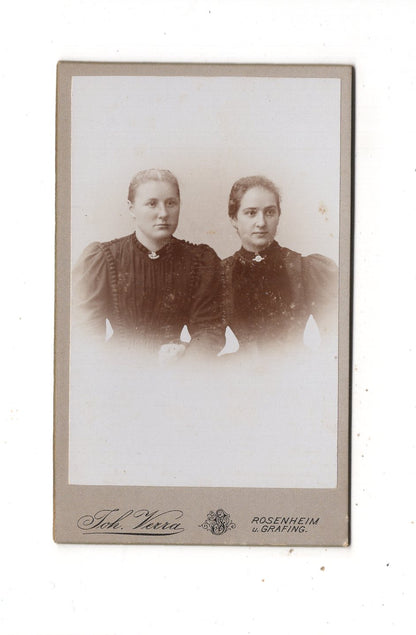 Fotografie Damenportrait - Rosenheim & Grafing 1890er / CDV N1-11