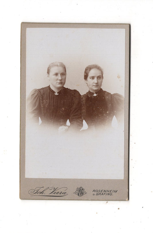 Fotografie Damenportrait - Rosenheim & Grafing 1890er / CDV N1-11