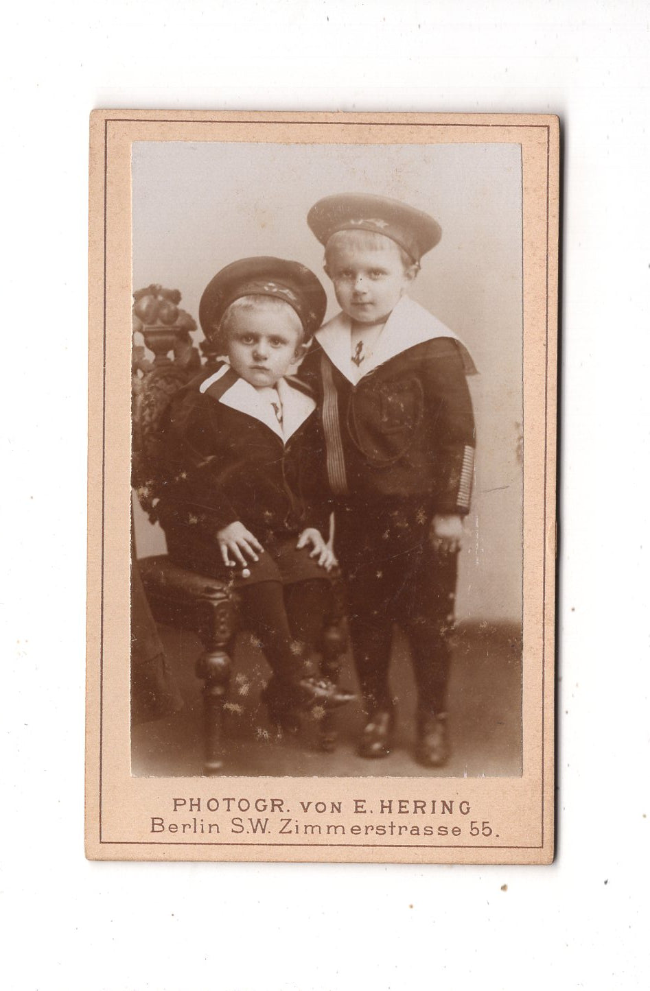 Fotografie Niedliche kleine Jungen - Berlin 1890er