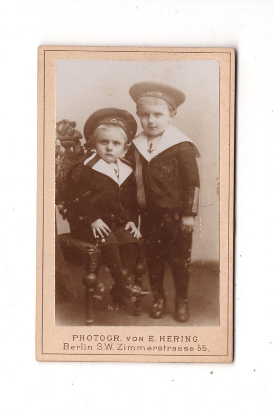 Fotografie Niedliche kleine Jungen - Berlin 1890er