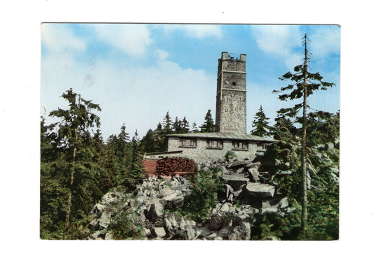 Ansichtskarte Asenturm auf dem Ochsenkopf / Fichtelgebirge