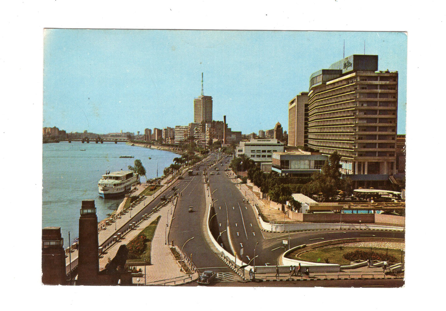 Ansichtskarte Kairo / Nile Hilton Hotel & Egyptian Television building / Ägypten