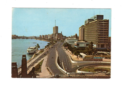 Ansichtskarte Kairo / Nile Hilton Hotel & Egyptian Television building / Ägypten