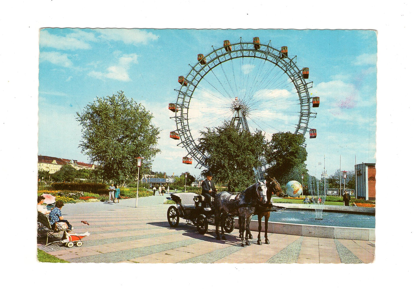 Ansichtskarte Wien / Prater / Riesenrad / Österreich