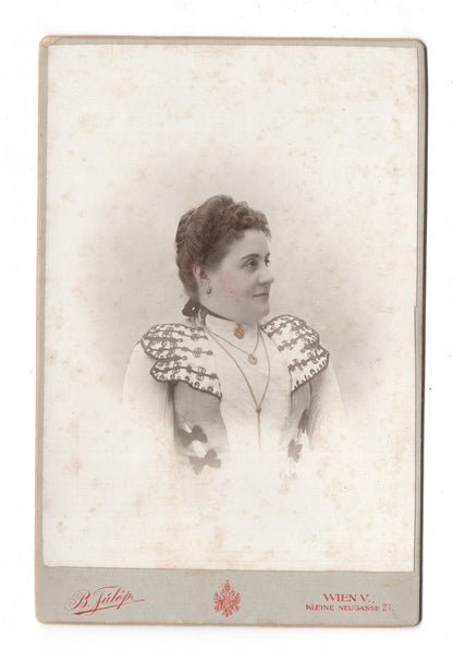 Fotografie Feine Dame - Wien um 1900 / CAB W-20