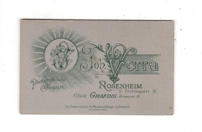 Fotografie Damenportrait - Rosenheim & Grafing 1890er / CDV N1-11