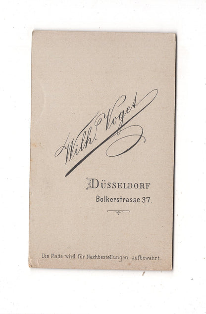 Fotografie Schönes Kinderbild / Baby - Düsseldorf 1890er / CDV N1-07