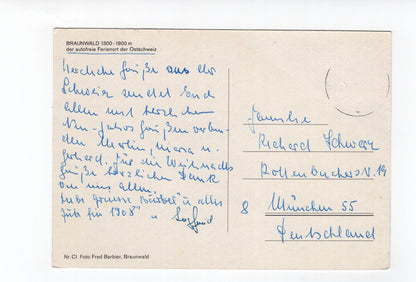 Ansichtskarte Braunwald / Schweiz