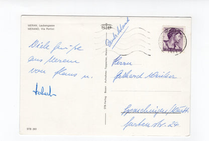 Ansichtskarte Merano Meran / Laubengasse / Südtirol / Italien