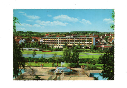 Ansichtskarte Bad Rappenau / Kraichgausanatorium mit Sprudelbrunnen