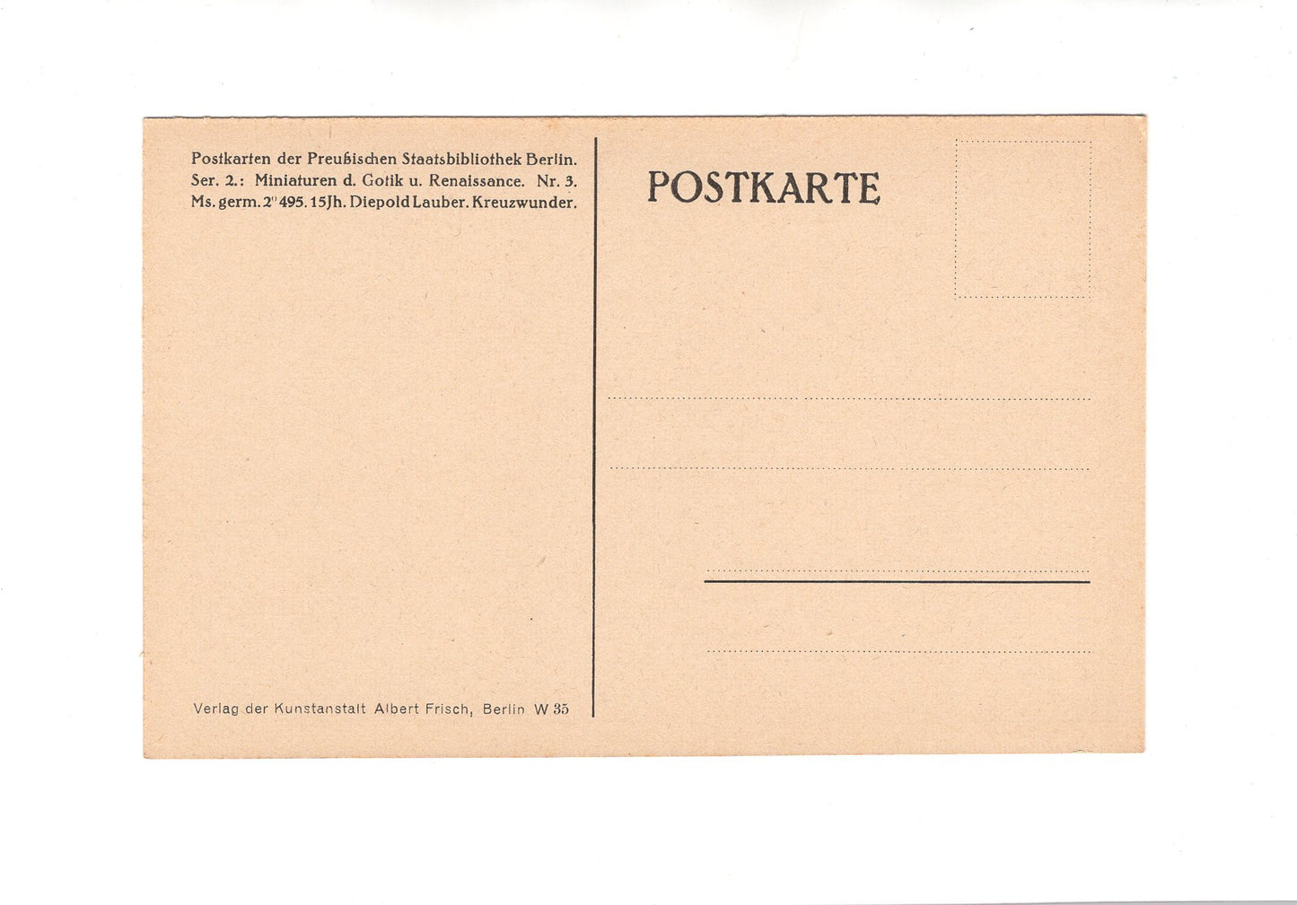 Ansichtskarte / Kunst Postkarte der Preußischen Staatsbibliothek Berlin