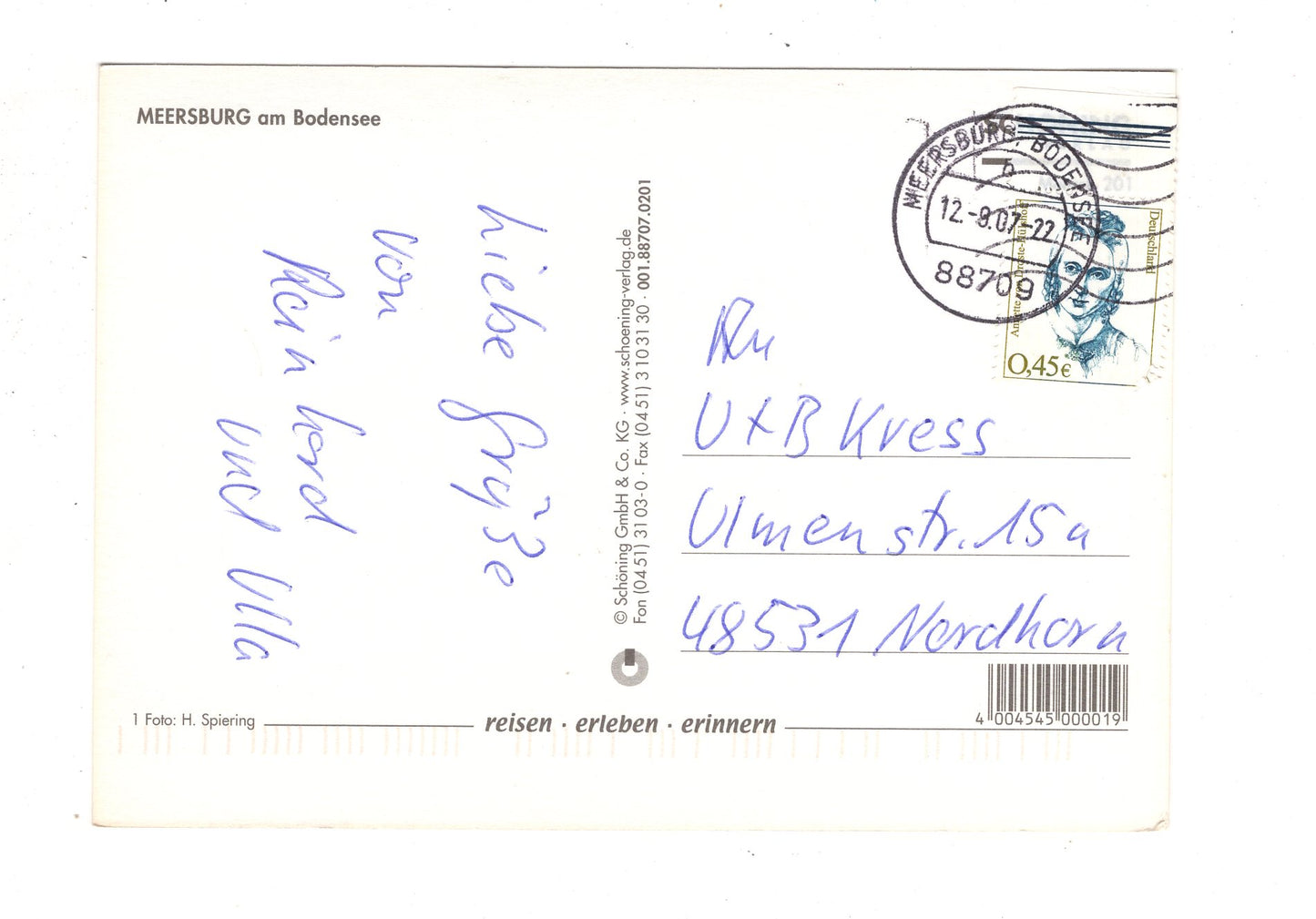 Ansichtskarte Meersburg am Bodensee / J1-64