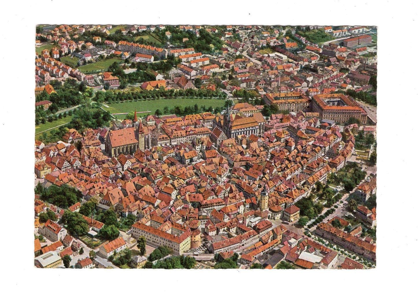 Ansichtskarte Ansbach / Historischer Stadtkern