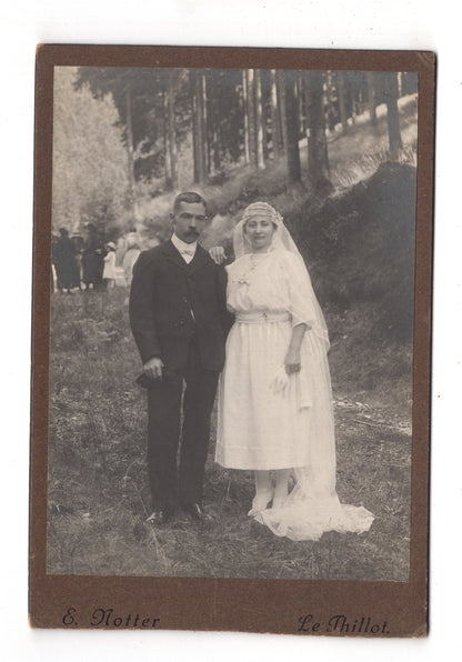 Fotografie Schönes Hochzeitsbild - Le Thillot 1910er / CAB X-36
