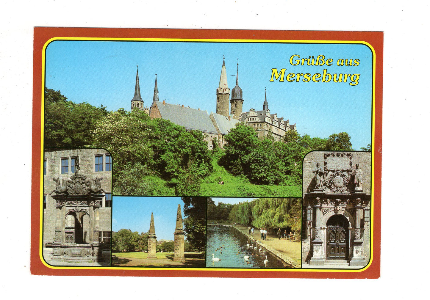 Ansichtskarte Merseburg / Schloss / Gotthardteich +++ / J1-64