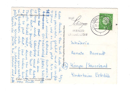 Ansichtskarte Ansbach / Historischer Stadtkern