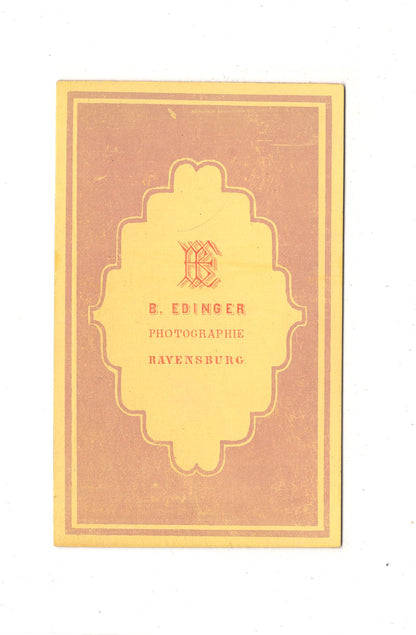 Fotografie Herrenportrait - Ravensburg 1860er / CDV C1-19