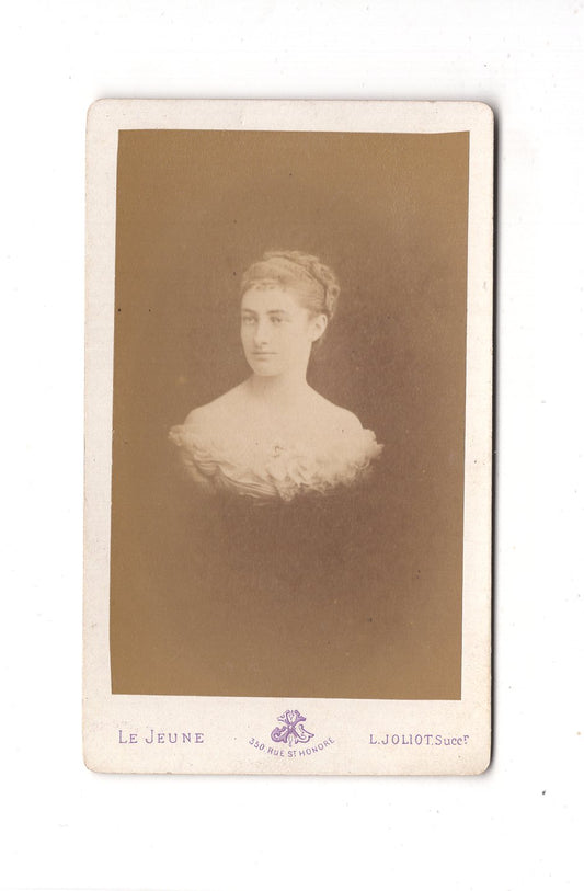 Fotografie Damenportrait - Paris 1870er / CDV C1-01