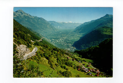 Ansichtskarte Martigny et la Plaine du Rhone / Schweiz