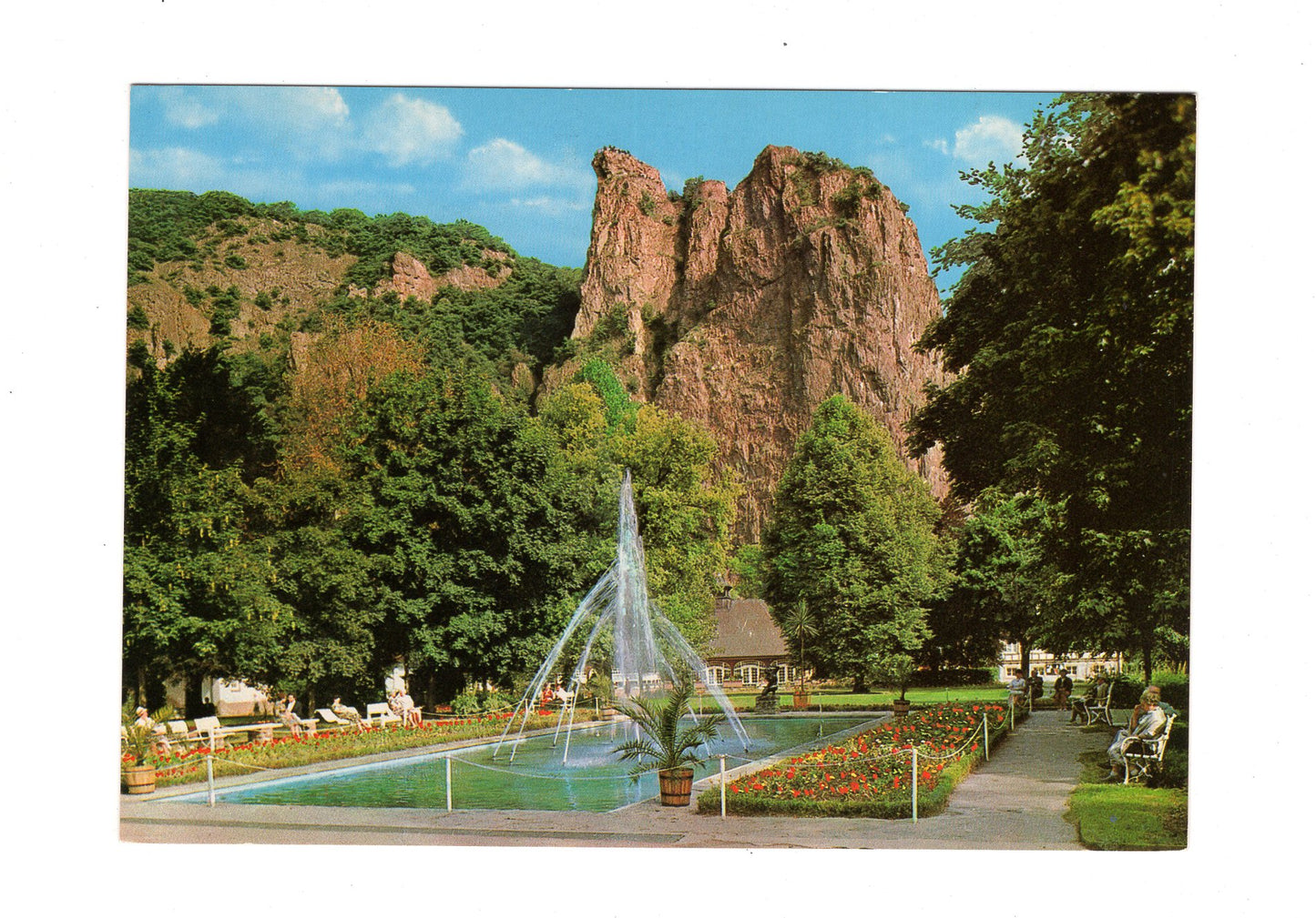 Ansichtskarte Bad Münster am Stein-Ebernburg / Kurpark
