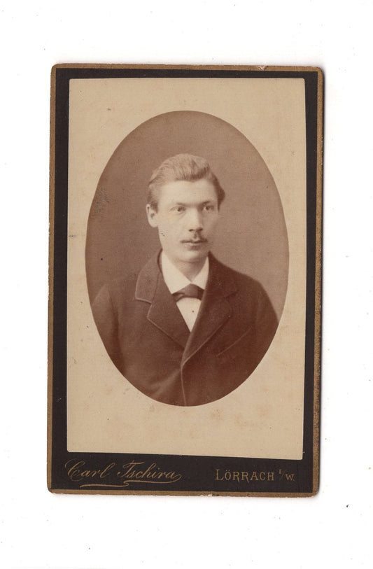 Fotografie Herrenportrait - Lörrach 1880er / CDV C1-19