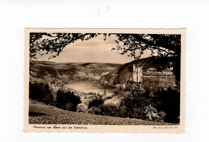 Ansichtskarte Oberwesel am Rhein mit der Schönburg