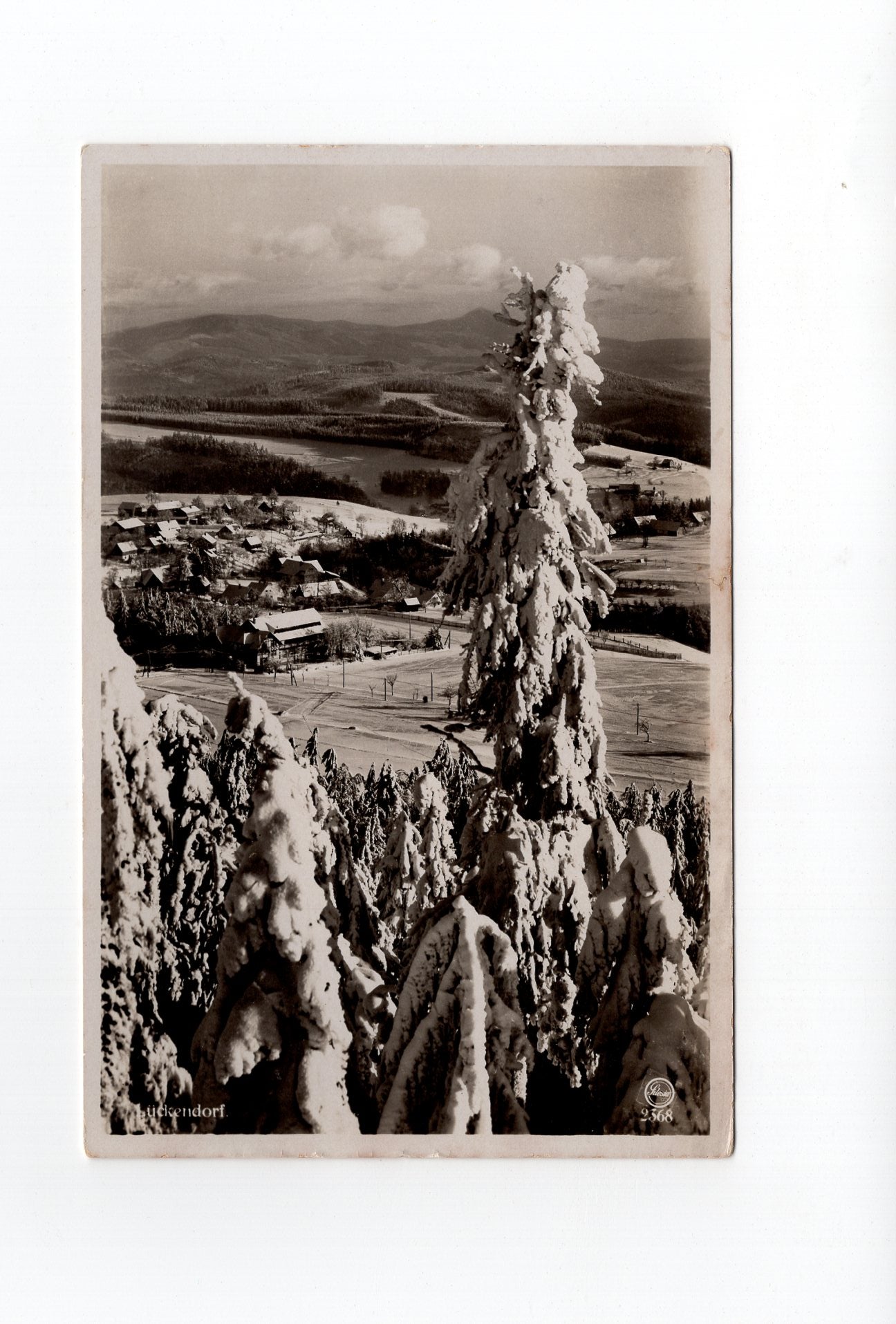 Ansichtskarte Lückendorf / Zittauer Gebirge / Blick über das Kurhaus