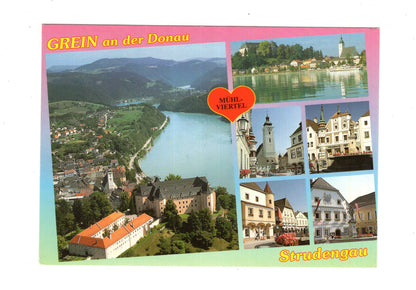 Ansichtskarte Grein an der Donau / Strudengau / Oberösterreich / Österreich