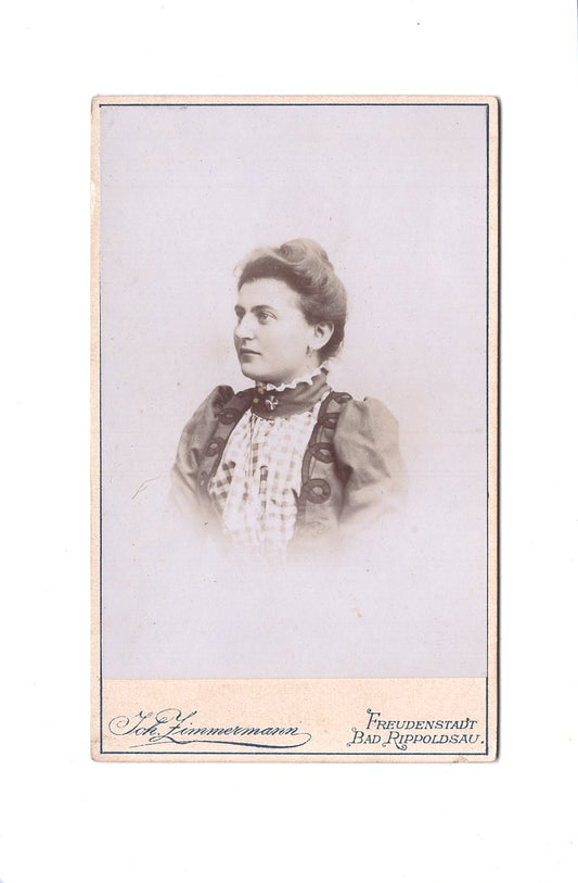 Fotografie Damenportrait - Freudenstadt / Bad Rippoldsau 1890er