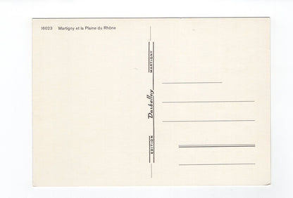 Ansichtskarte Martigny et la Plaine du Rhone / Schweiz