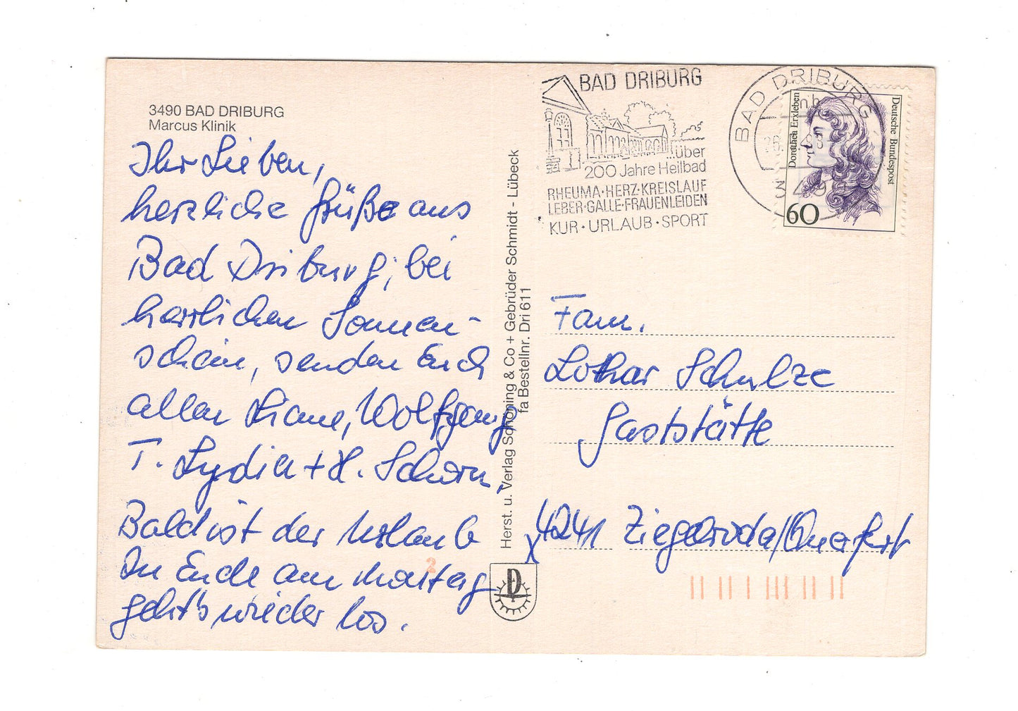 Ansichtskarte Bad Driburg / Marcus Klinik