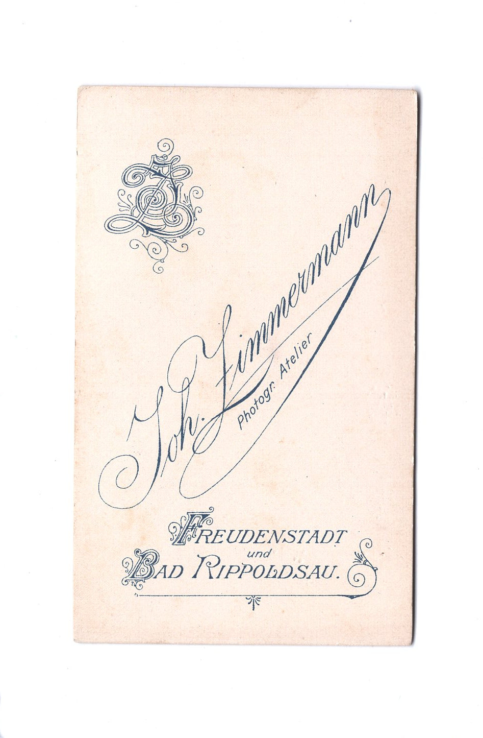 Fotografie Damenportrait - Freudenstadt / Bad Rippoldsau 1890er