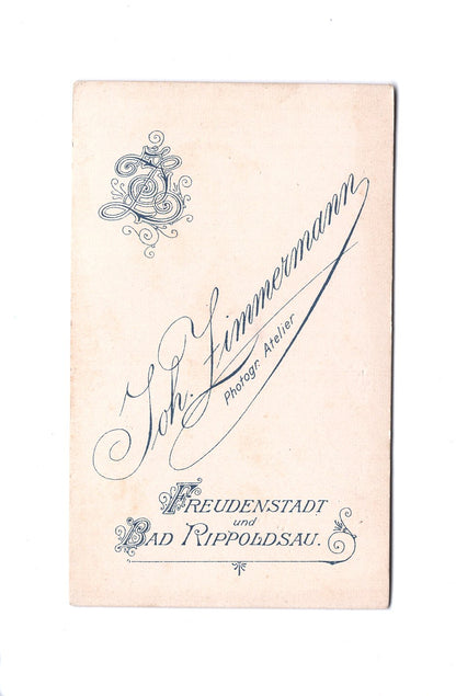 Fotografie Damenportrait - Freudenstadt / Bad Rippoldsau 1890er