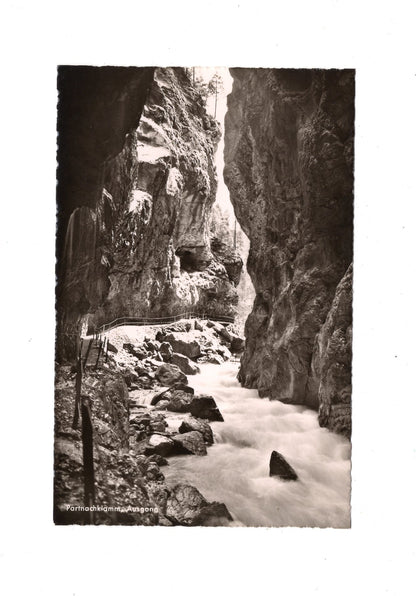 Ansichtskarte Partnachklamm / Ausgang