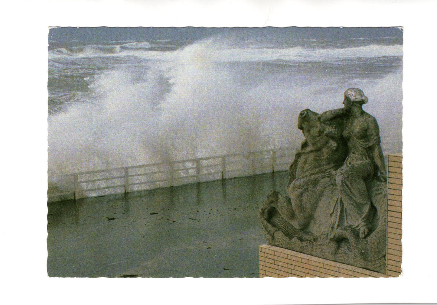 Ansichtskarte Nordseeheilbad Westerland auf Sylt / Sturmflut