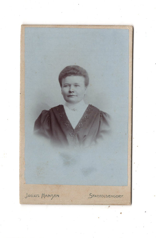 Fotografie Damenportrait - Stadtoldendorf 1890er / CDV N1-11