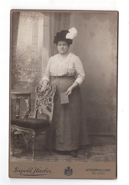 Fotografie Feine Dame - Atzgersdorf bei Wien um 1910 / CAB W-20