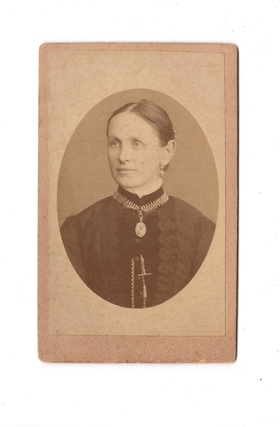 Fotografie Damenportrait - Stendal 1880er / CDV C1-01