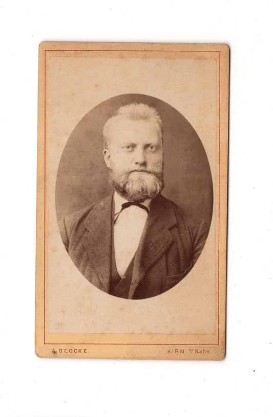 Fotografie Herrenportrait - Kirn an der Nahe 1870er / CDV C1-19
