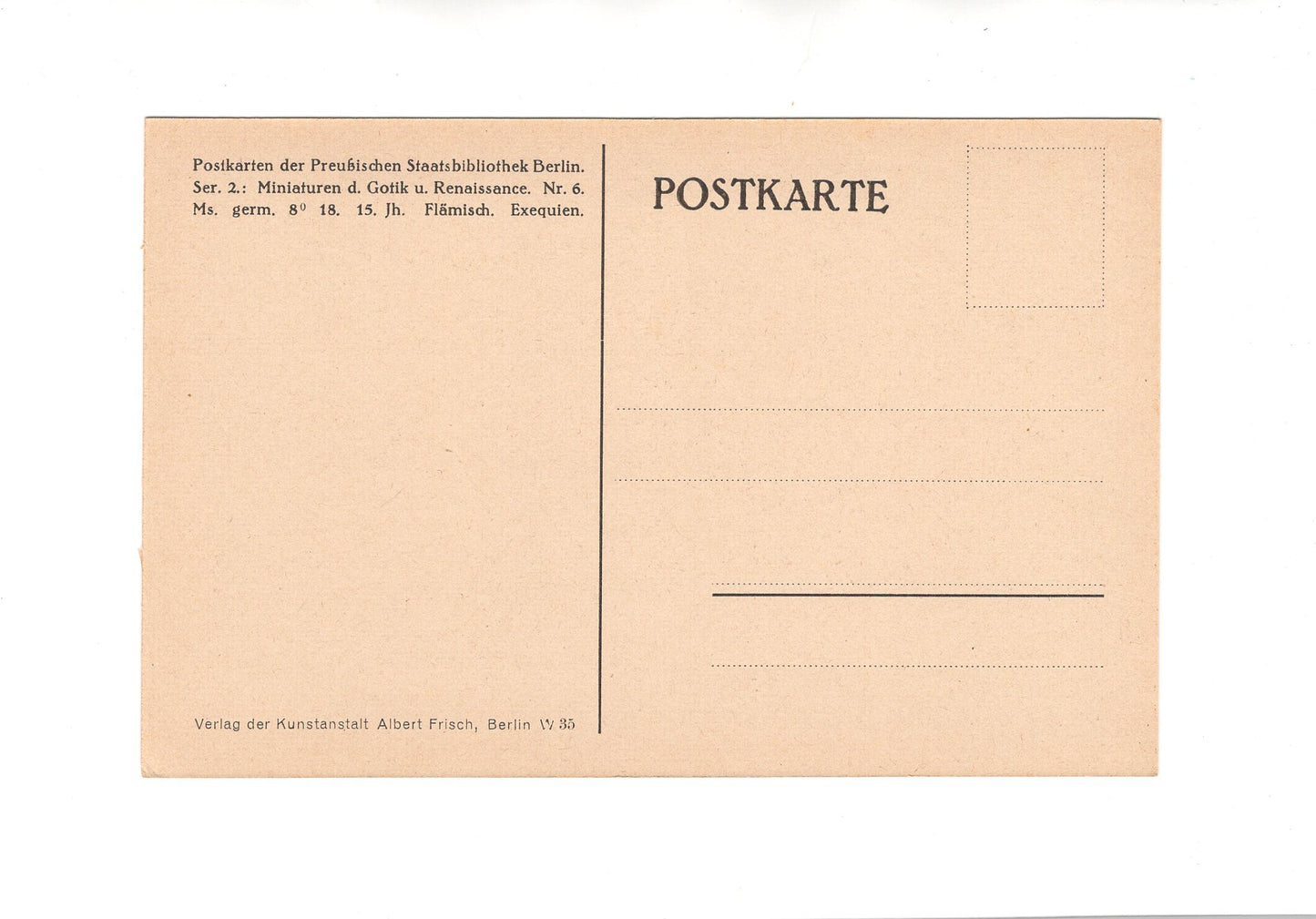 Ansichtskarte / Kunst Postkarte der Preußischen Staatsbibliothek Berlin