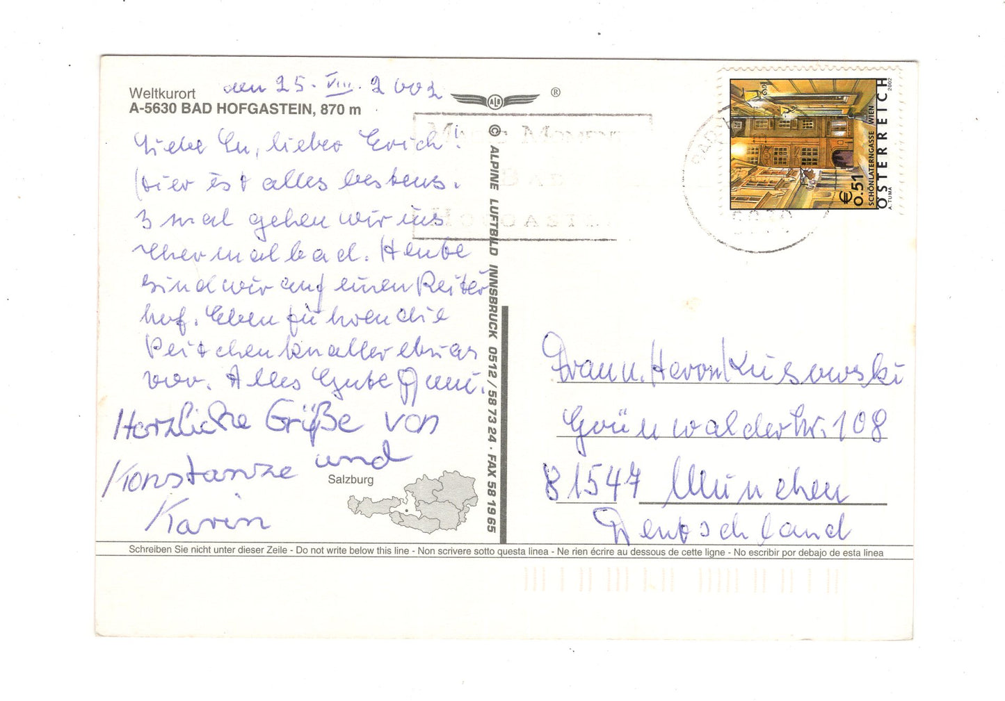Ansichtskarte Bad Hofgastein / Salzburger Land / Österreich
