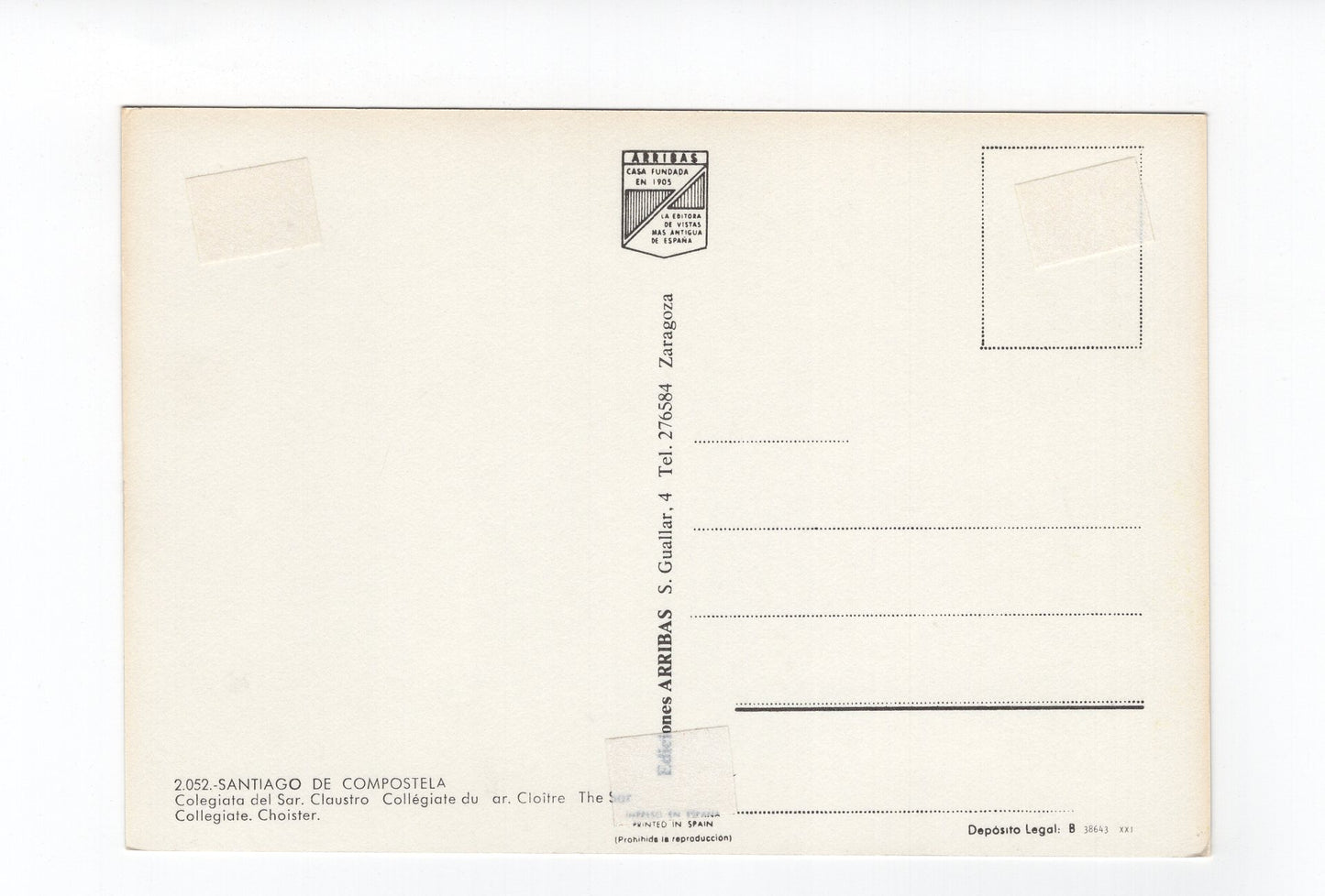 Ansichtskarte Santiago de Compostela / Colegiata del Sar / Spanien